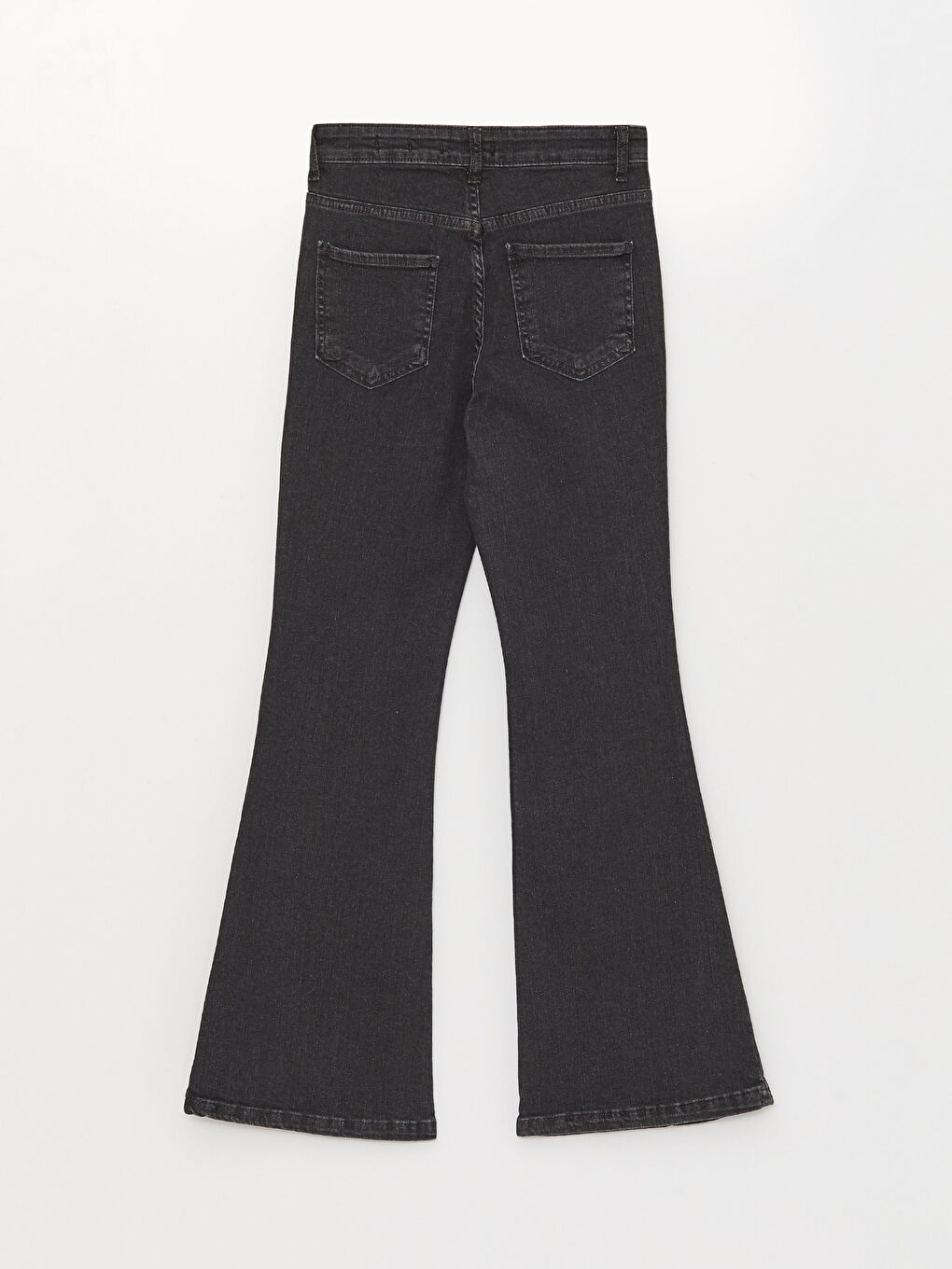 Antrasit Yüksek Bel Mars Flare Kadın Jean Pantolon-1