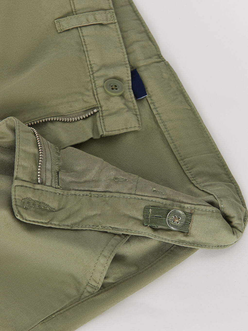 Yeşil Beli Ayarlanabilir Lastikli Erkek Çocuk Pantolon-5