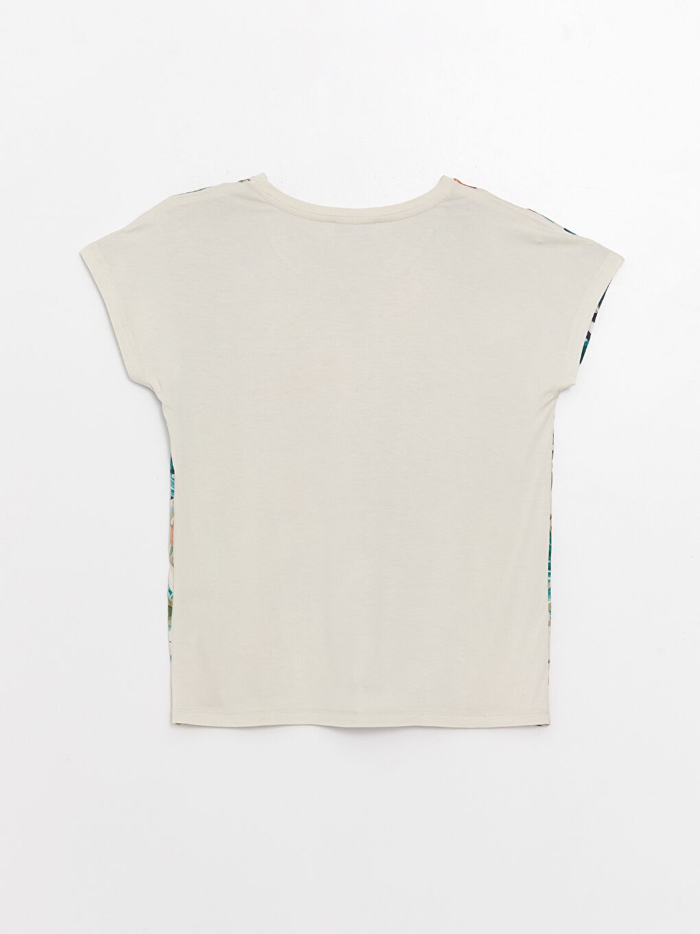 T-shirt à manches courtes à motifs avec col rond pour Femmes-6
