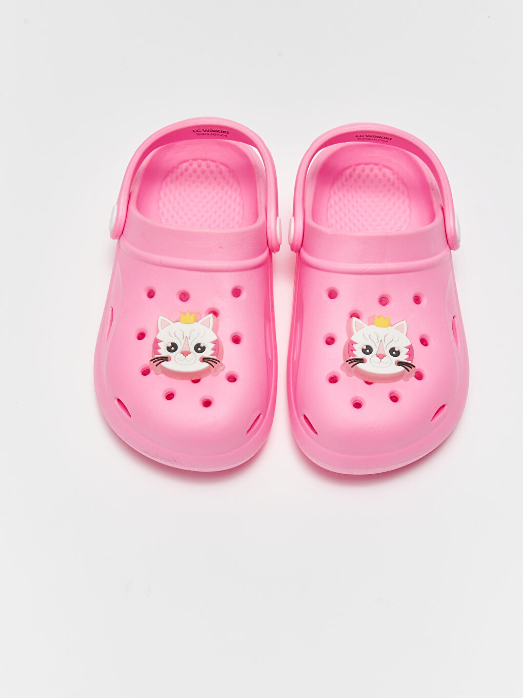 Fuşya Işıklı Kız Çocuk Plaj Sandaleti-3