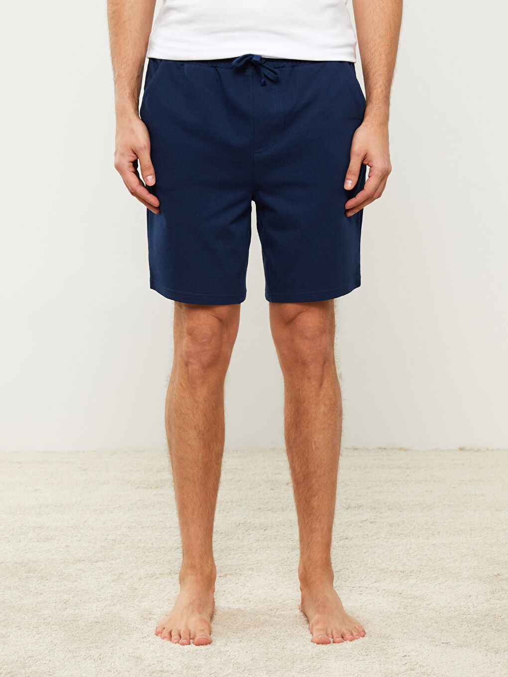 LCW ECO Lacivert Slim Fit Erkek Pijama Alt Şort - 2