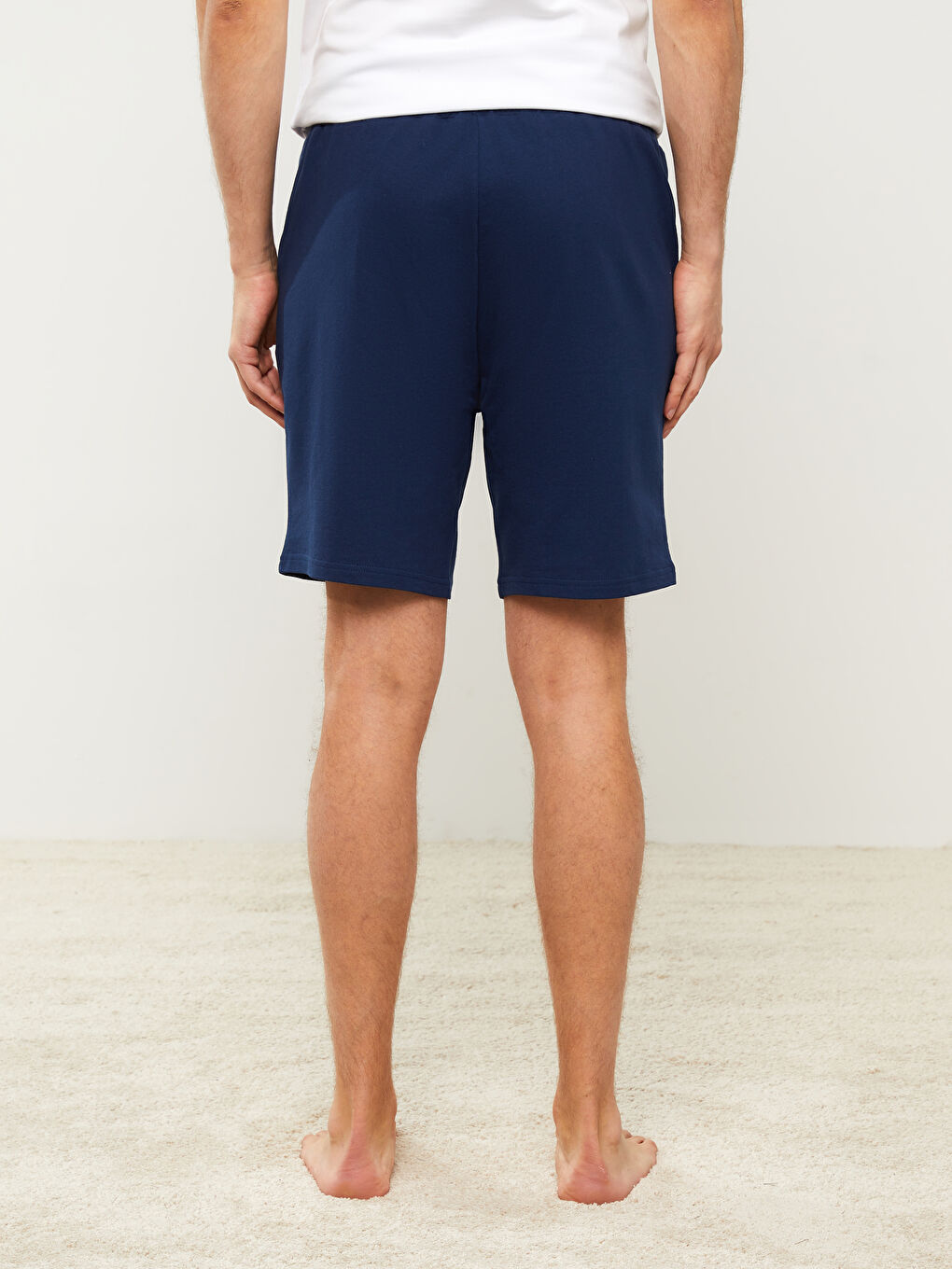LCW ECO Lacivert Slim Fit Erkek Pijama Alt Şort - 3