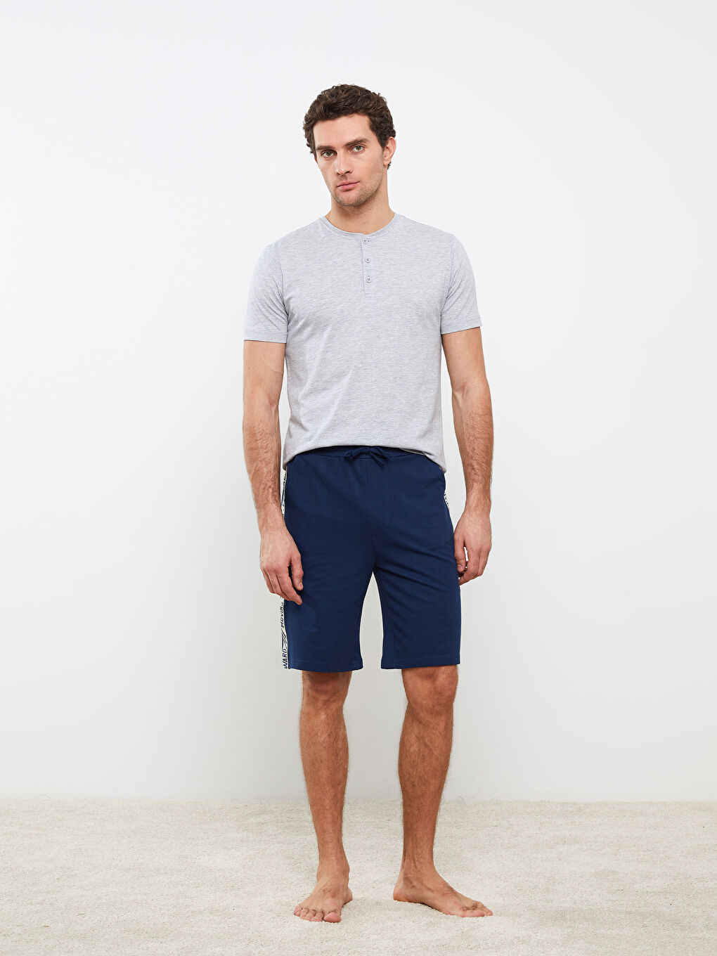 LCW ECO Lacivert Standart Kalıp Erkek Pijama Alt Şort - 1