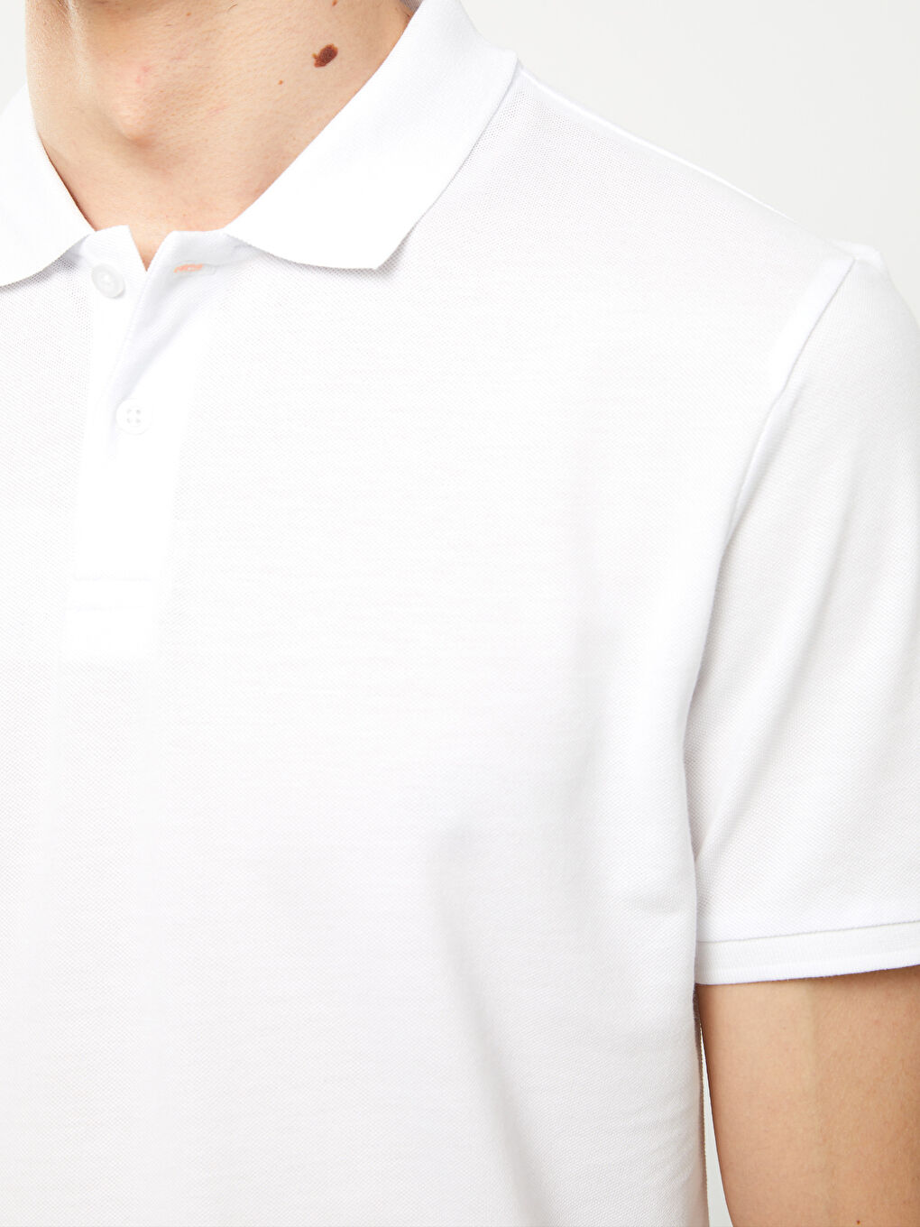 Polo Neck Short Sleeve Pique Men's T-Shirt-3