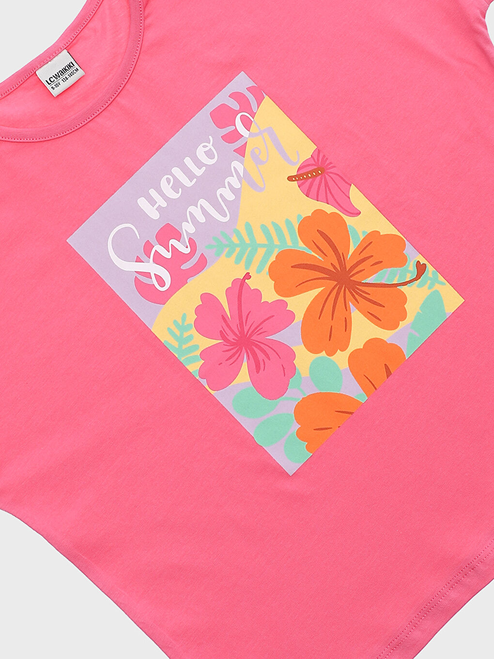 T-shirt pour Filles à Col Rond Imprimé à Manches Courtes-2