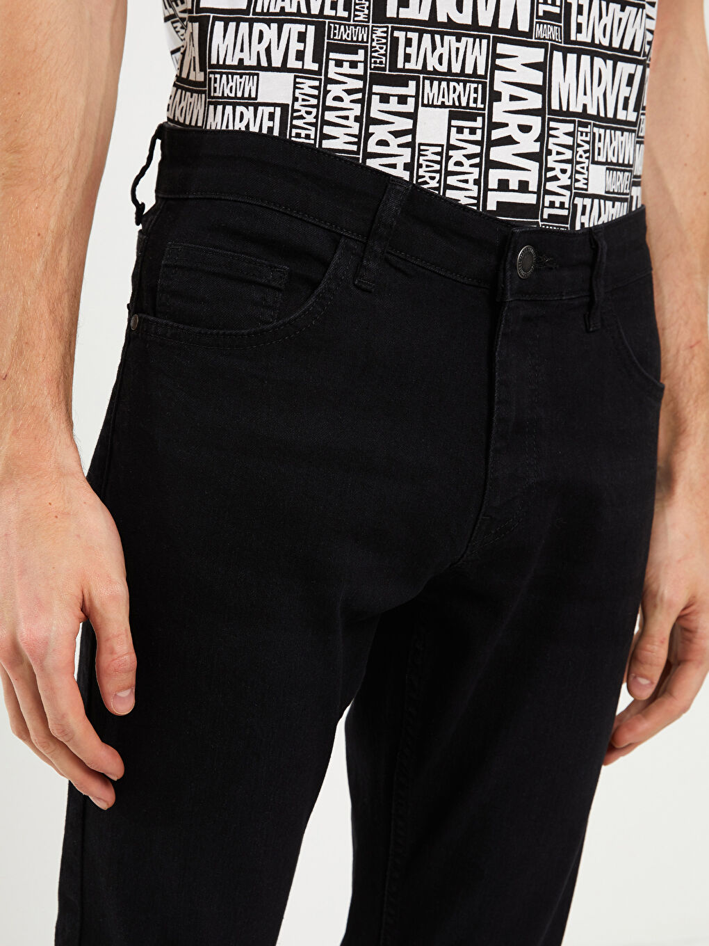 Siyah 760 Skinny Fit Erkek Jean Pantolon-2