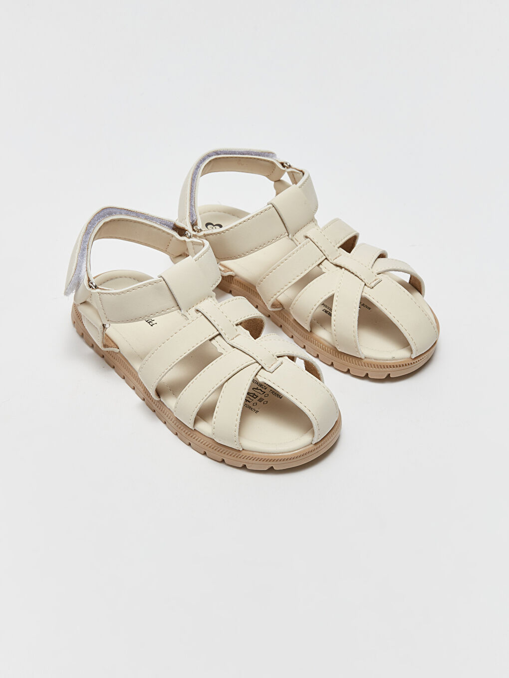 صنادل بناتي بشرائط متقاطعة