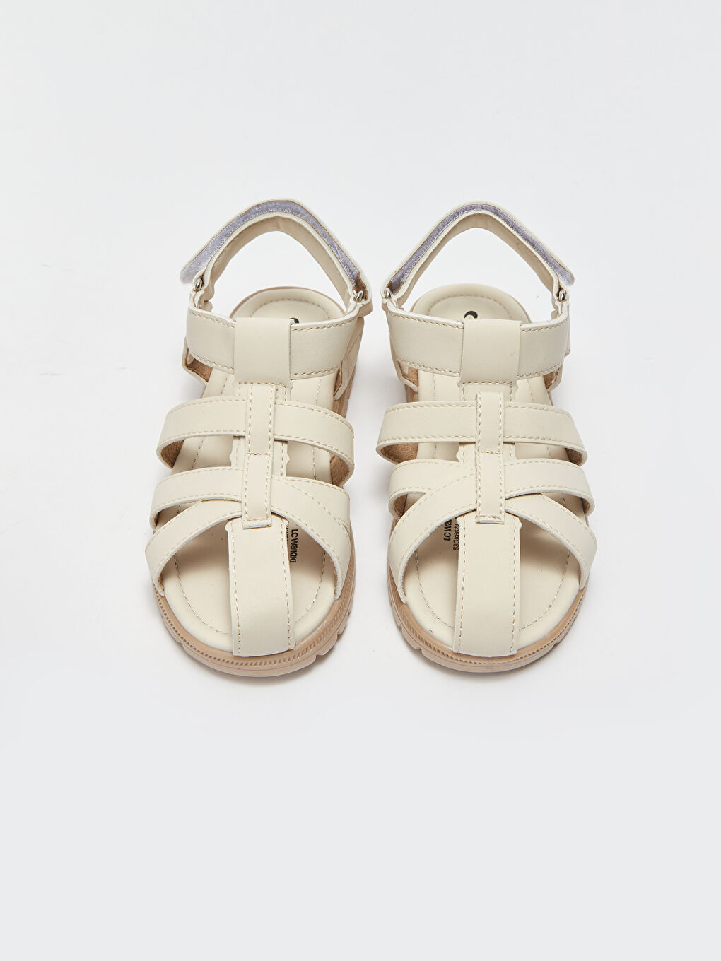 صنادل بناتي بشرائط متقاطعة-2