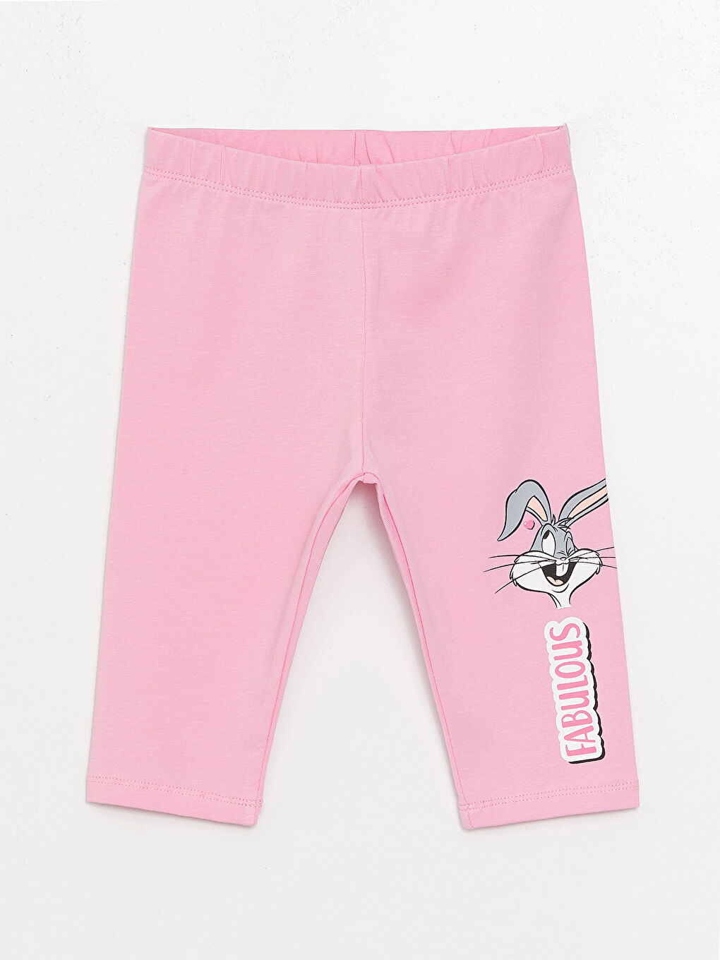 Elastic Waist Bugs Bunny Printed Baby Girls' Leggings -S3GK77Z1-GA5