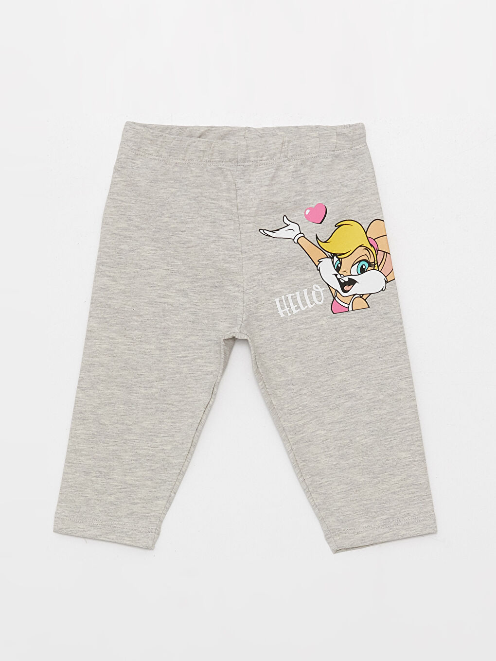 Crew Neck Short Sleeve Looney Tunes Printed Baby Girl T-Shirt and Leggings 2-Pack Set-5
