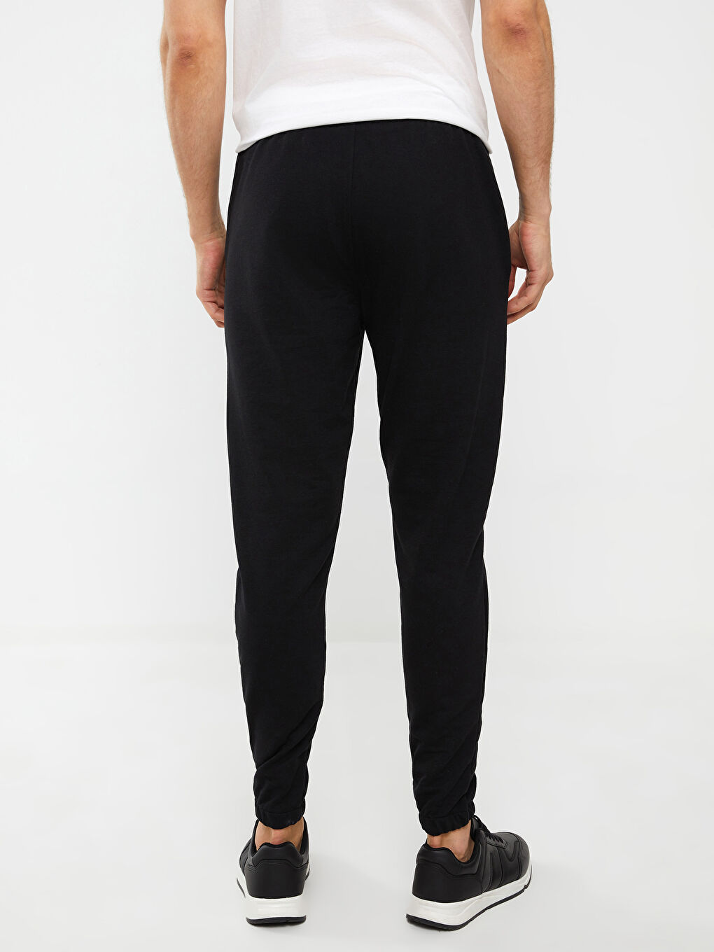 Siyah Slim Fit Erkek Jogger Eşofman Altı-4