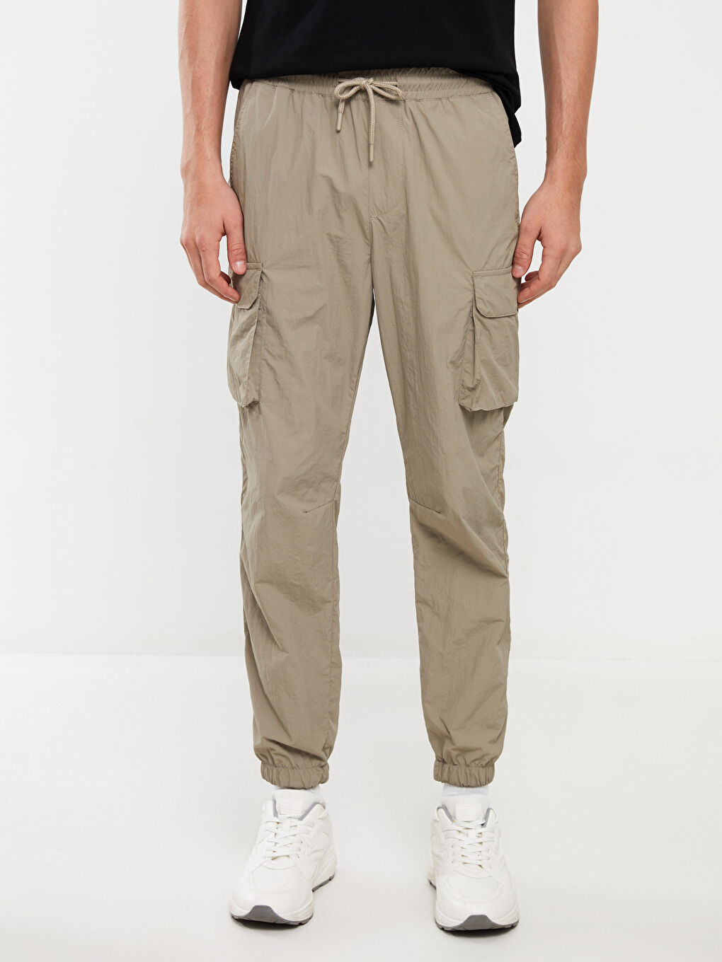 Haki Rahat Kalıp Erkek Kargo Pantolon-1