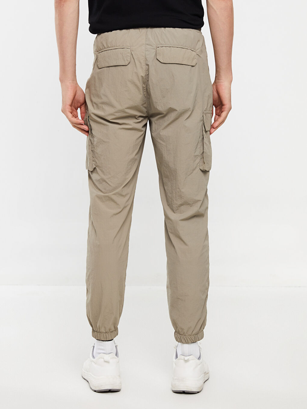 Haki Rahat Kalıp Erkek Kargo Pantolon-5