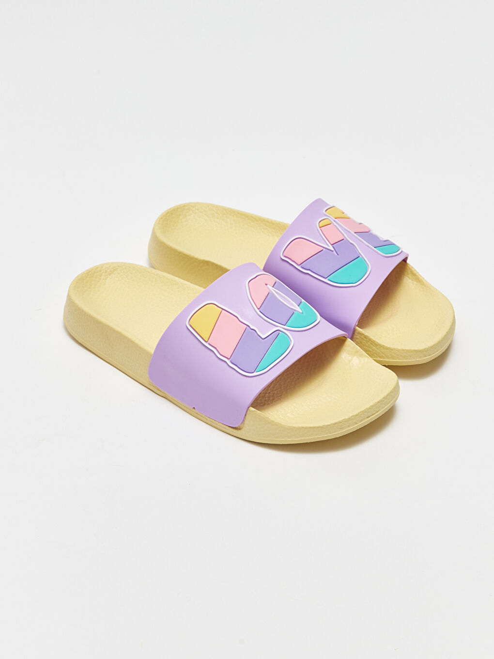 Printed Single-Strap Girls' Slippers