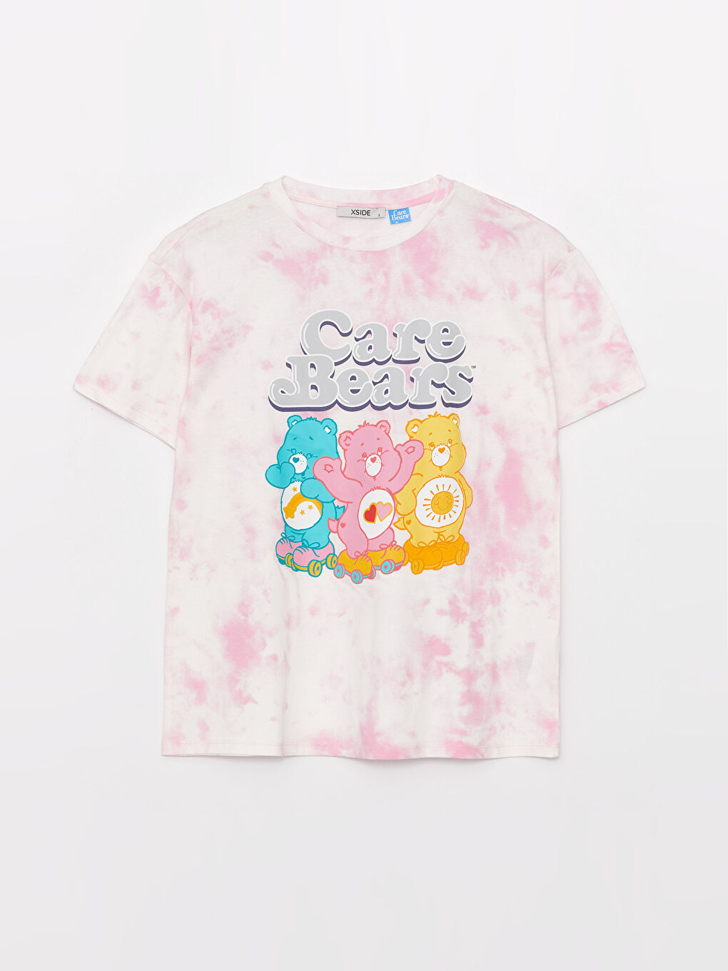 Crew Neck Care Bears Printed Short Sleeve Women's T-Shirt-5