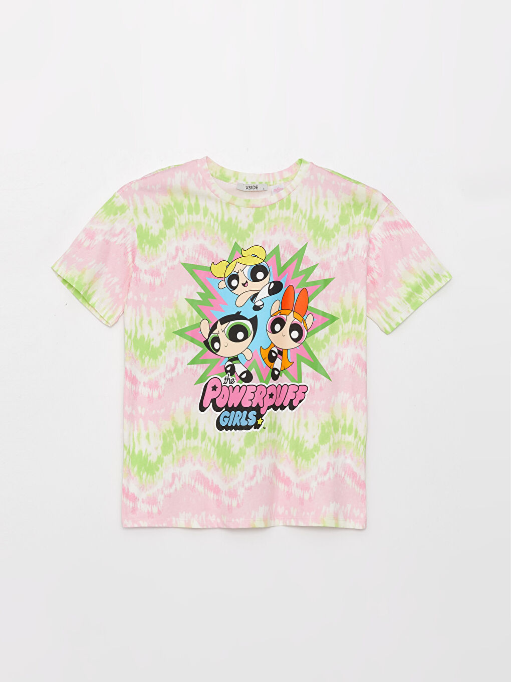Crew Neck Powerpuff Girls Printed Women's T-Shirt-5