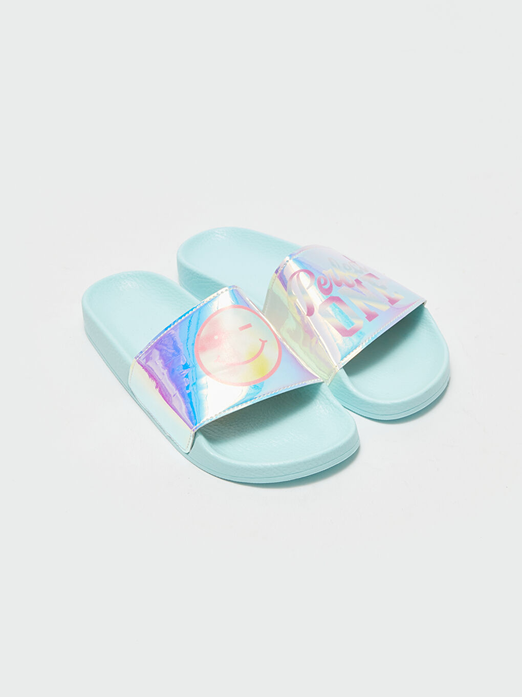 Printed Single-Strap Girls' Slippers