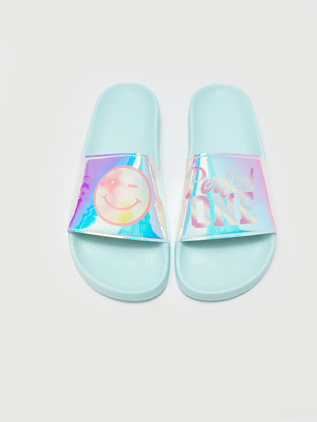 Printed Single-Strap Girls' Slippers-2
