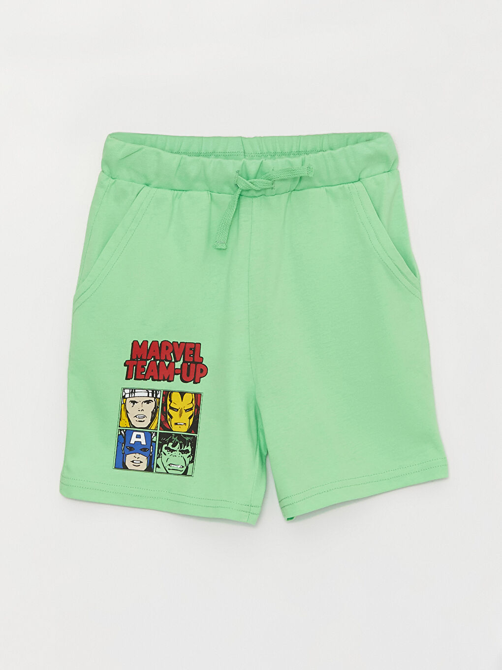 LCW Kids Elasticated Waist Marvel Printed Boys' Shorts -S3GL71Z4-G6X