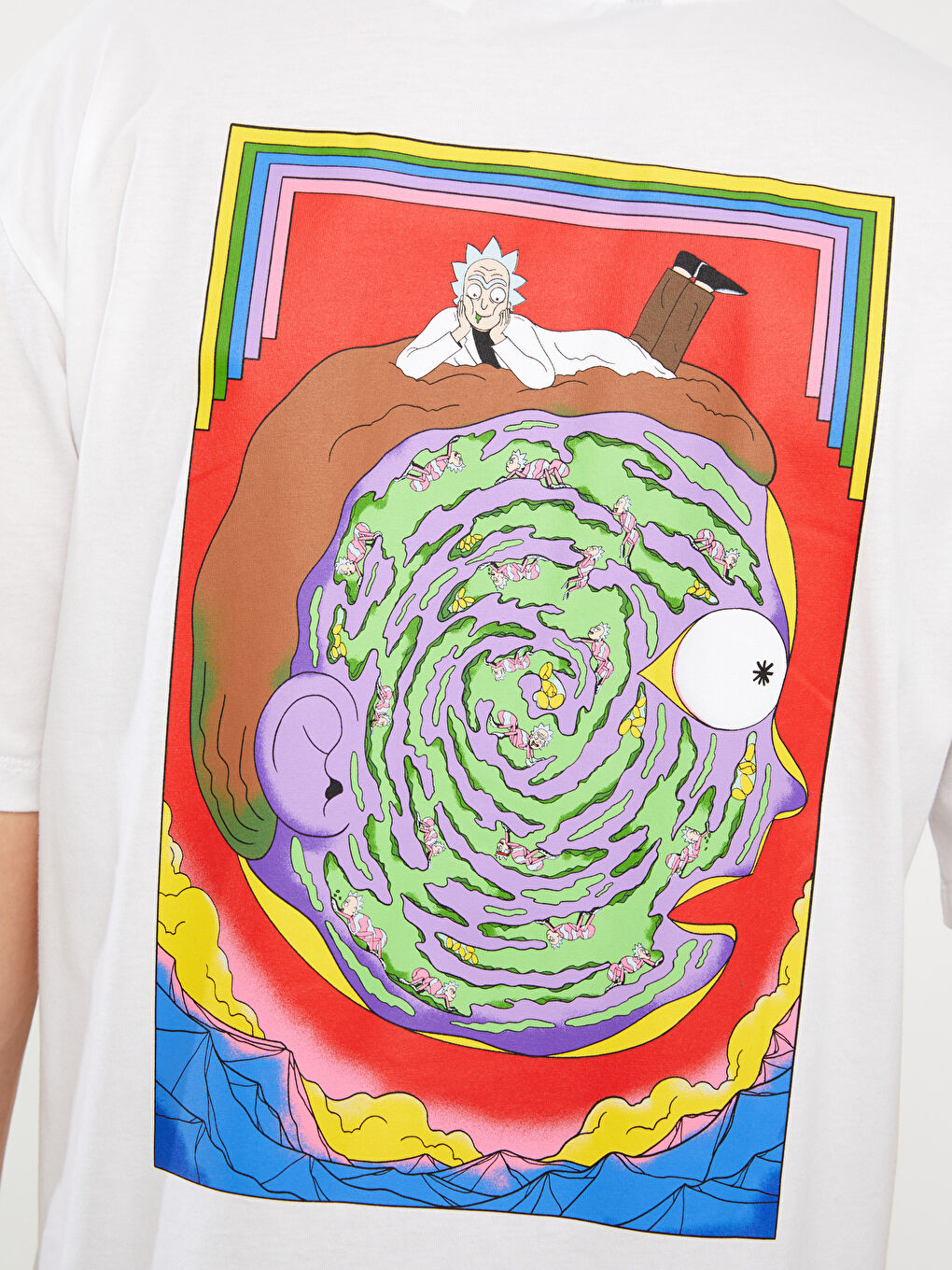 Crew Neck Short Sleeve Rick and Morty Printed Jersey Men's T-Shirt -S3GM14Z8-Q6K