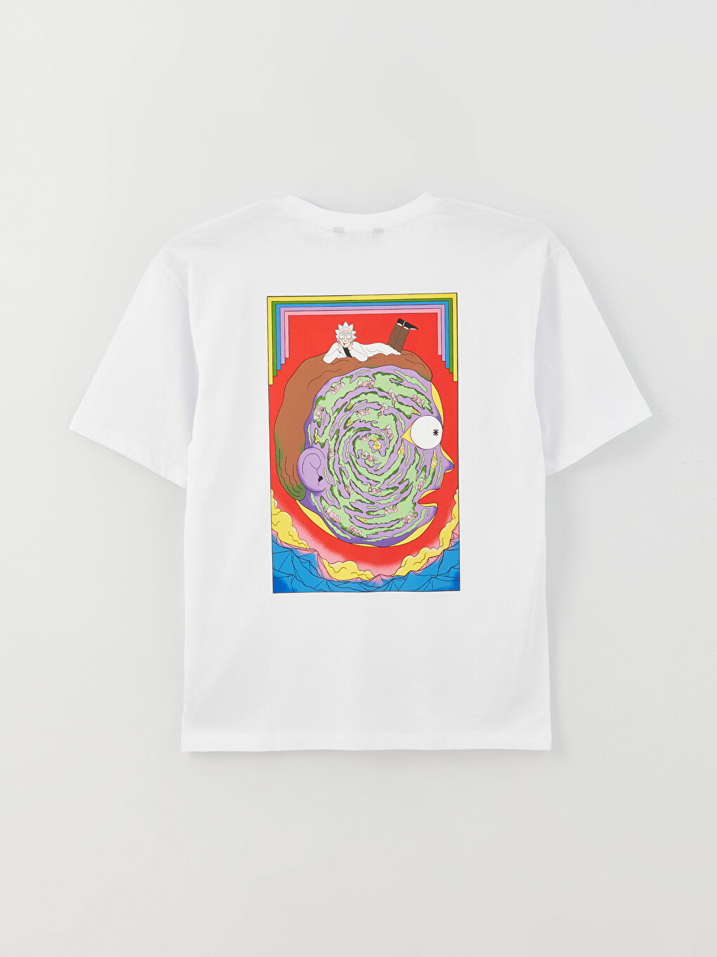 Crew Neck Short Sleeve Rick and Morty Printed Jersey Men's T-Shirt -S3GM14Z8-Q6K