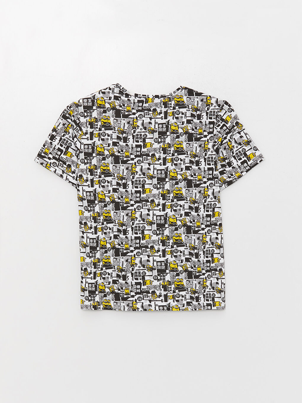 XSIDE Crew Neck Short Sleeve Minions Printed Jersey Men's T-Shirt -S3GM15Z8-Q6K