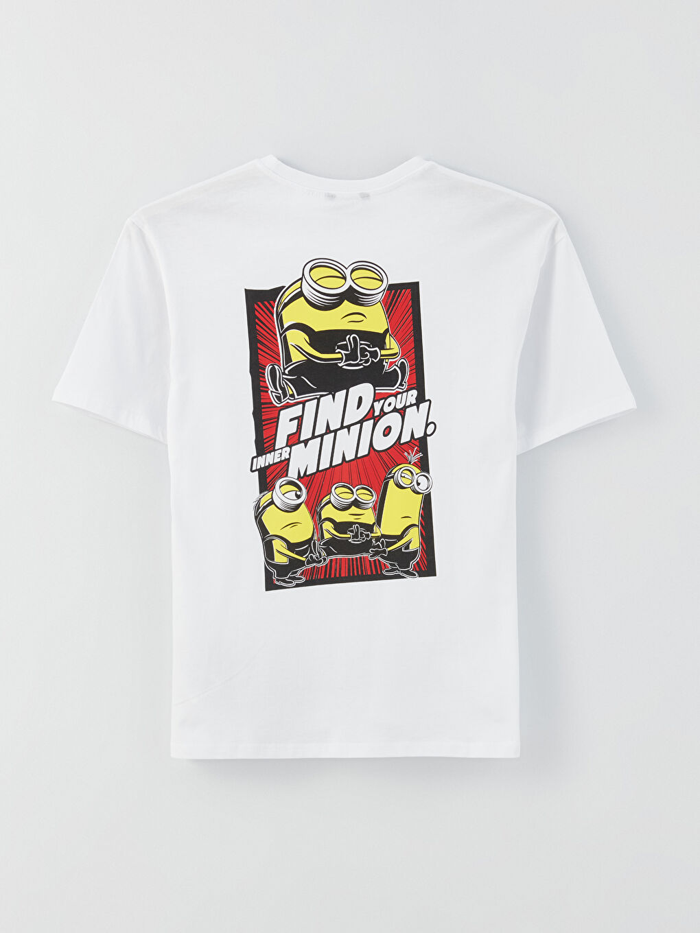 Crew Neck Short Sleeve Minions Printed Jersey Men's T-Shirt-6