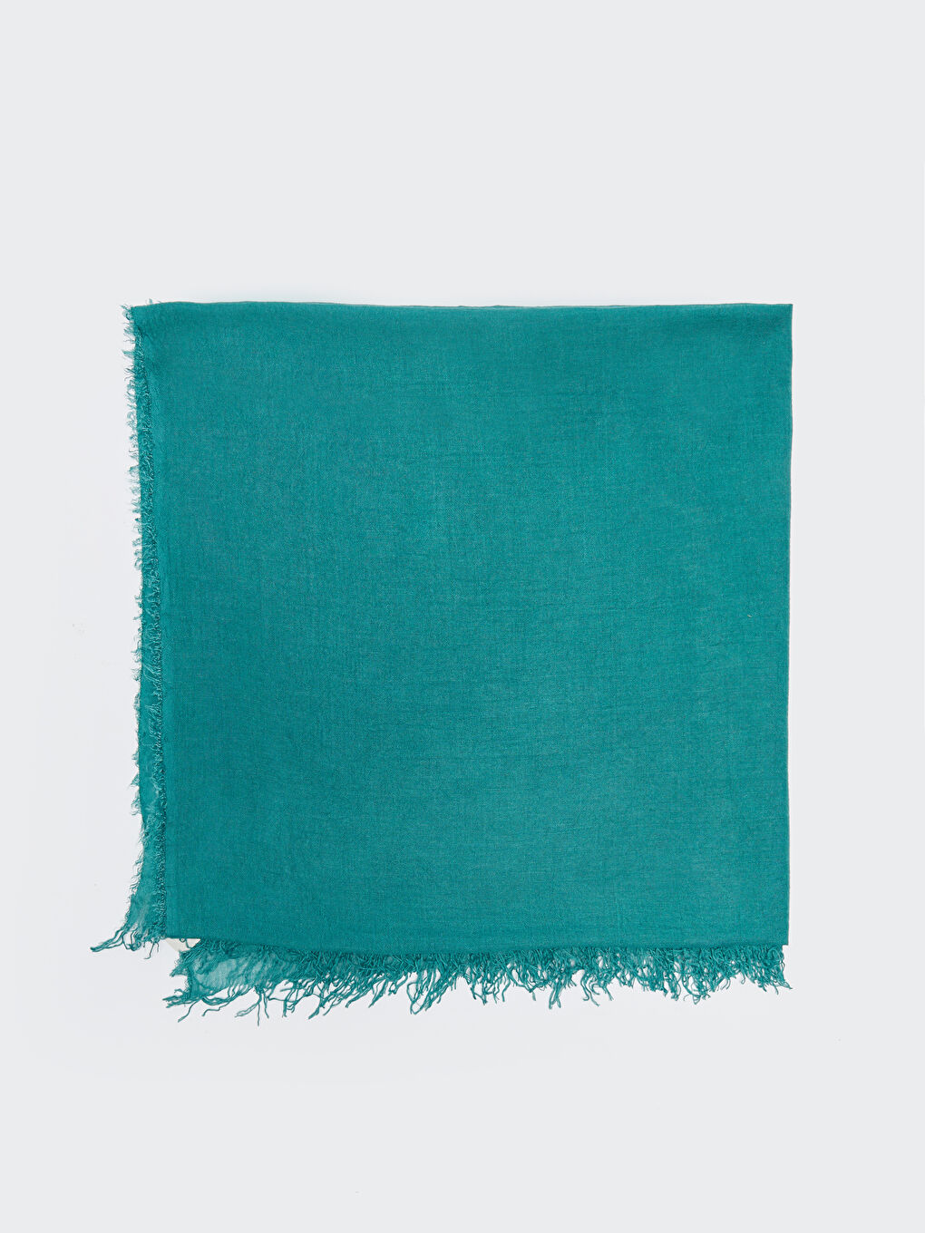 Yeşil Püskül Detaylı Kadın Bürümcüklü Şal-2