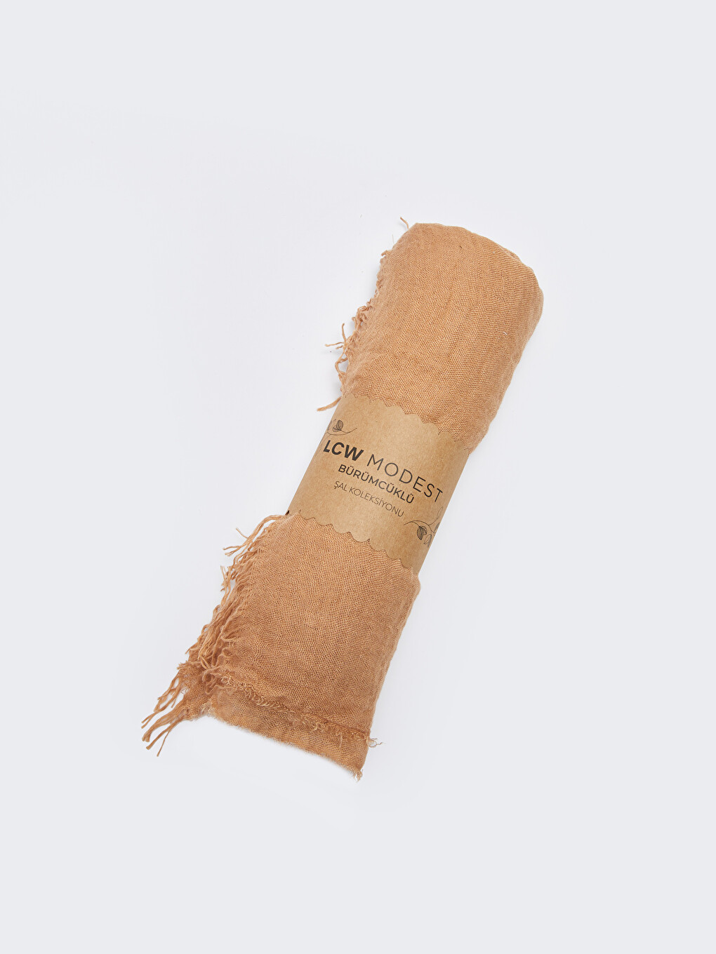 Châle en crêpe avec détails à pompons pour Femmes