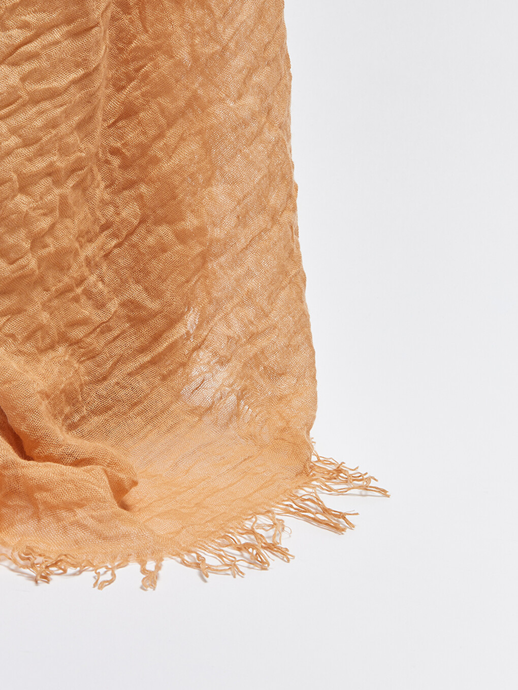Châle en crêpe avec détails à pompons pour Femmes-1