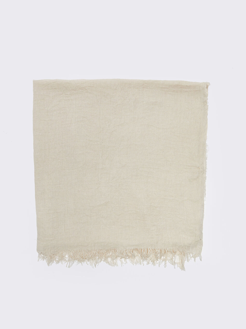 Bej Püskül Detaylı Kadın Bürümcüklü Şal-2