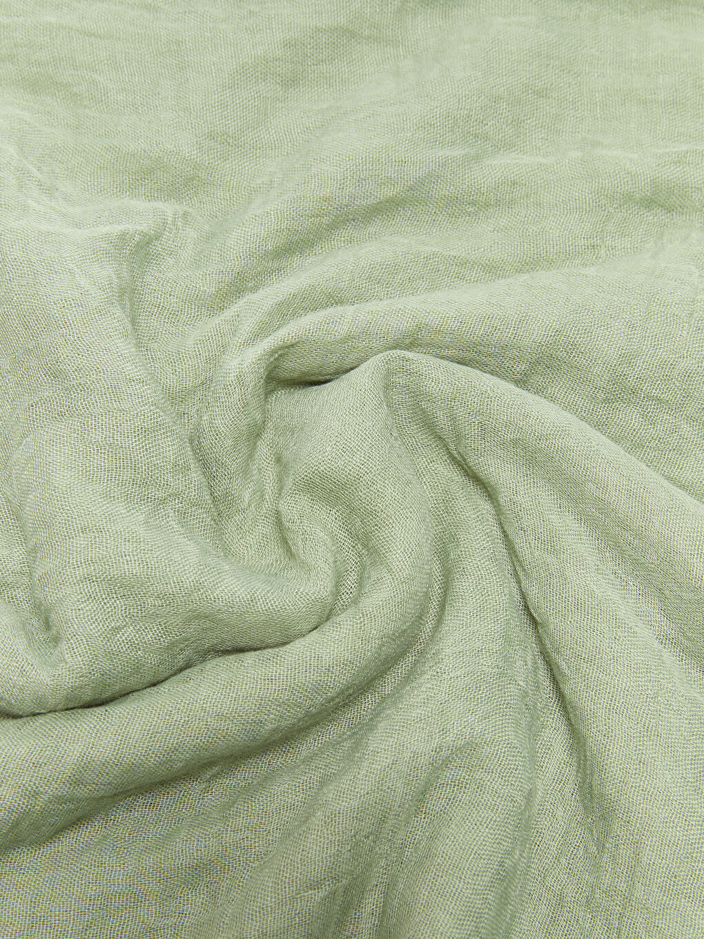 Yeşil Püskül Detaylı Kadın Bürümcüklü Şal-3