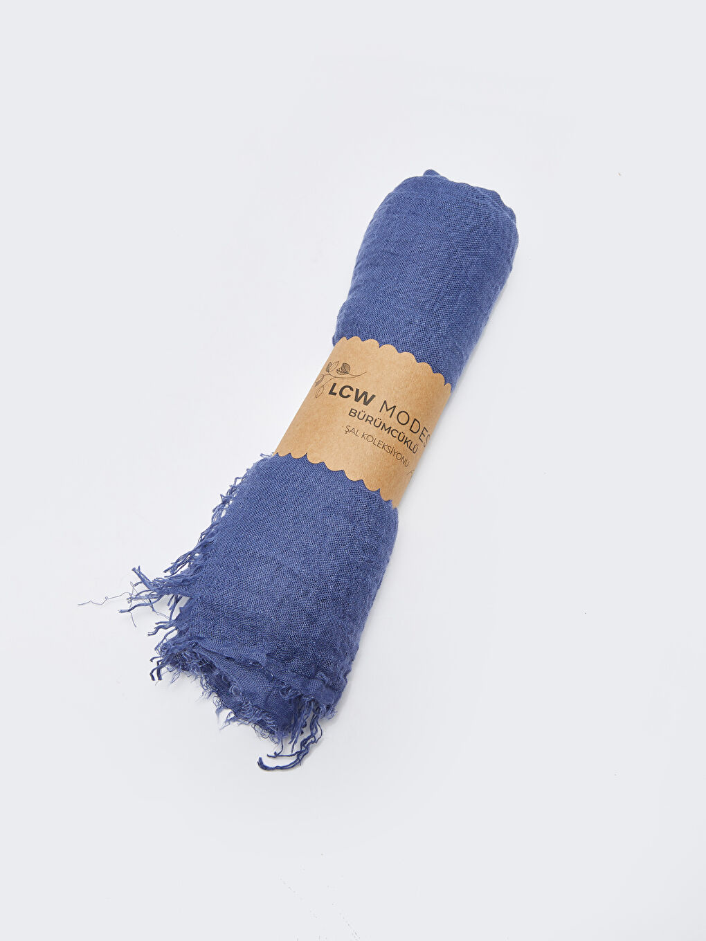 Châle en crêpe avec détails à pompons pour Femmes-3