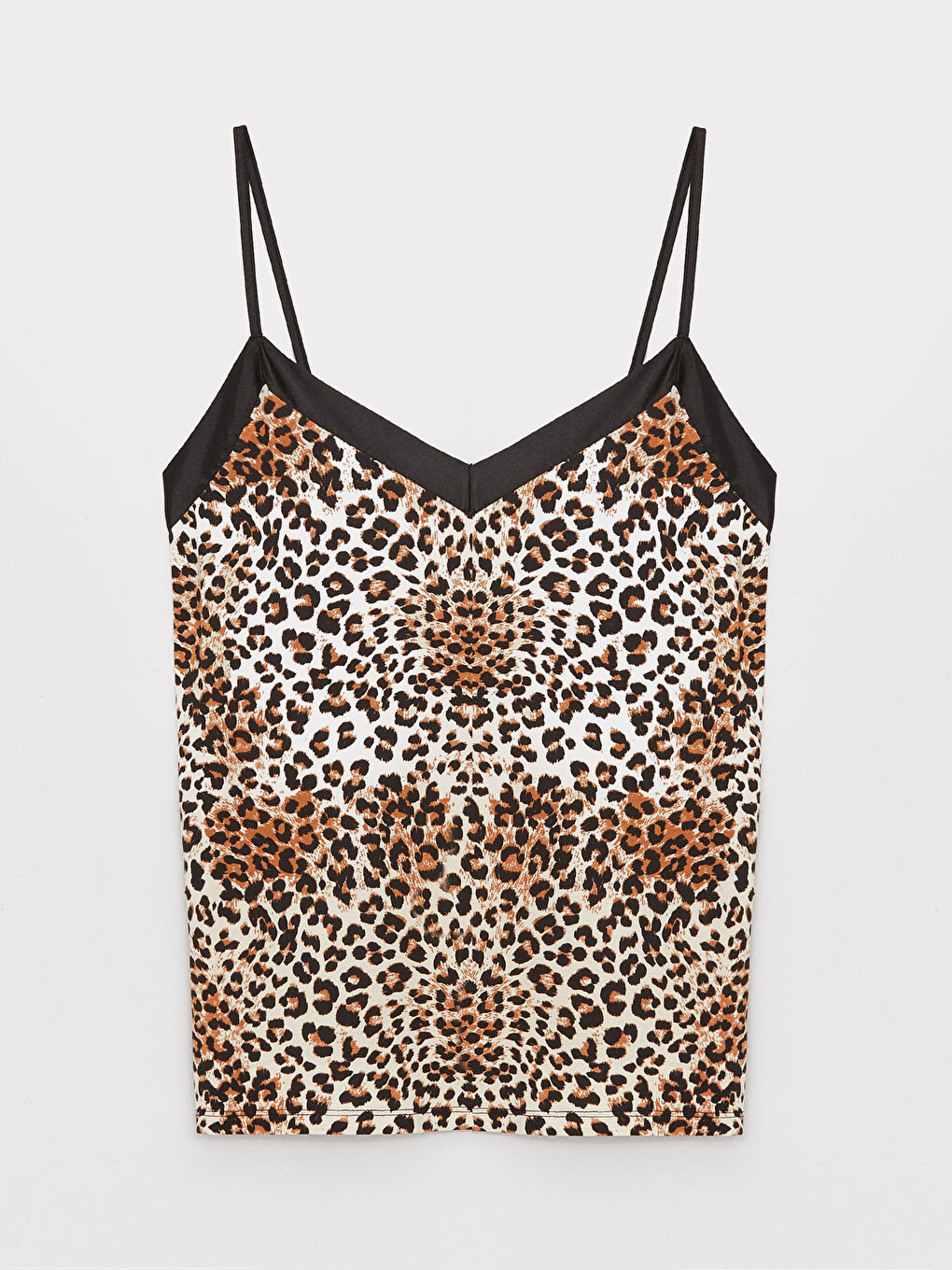 Set de pijamale scurte cu bretele, cu model, pentru femei, decolteu în V-6