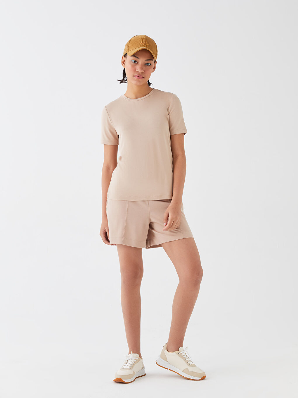 Elastic Waist Comfortable Fit Women's Shorts -S3GM72Z8-GJH