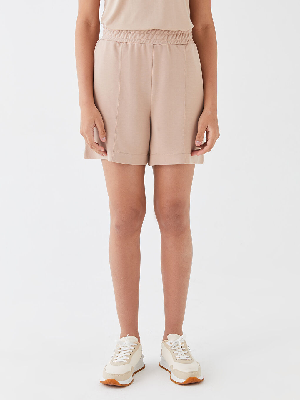 Elastic Waist Comfortable Fit Women's Shorts -S3GM72Z8-GJH