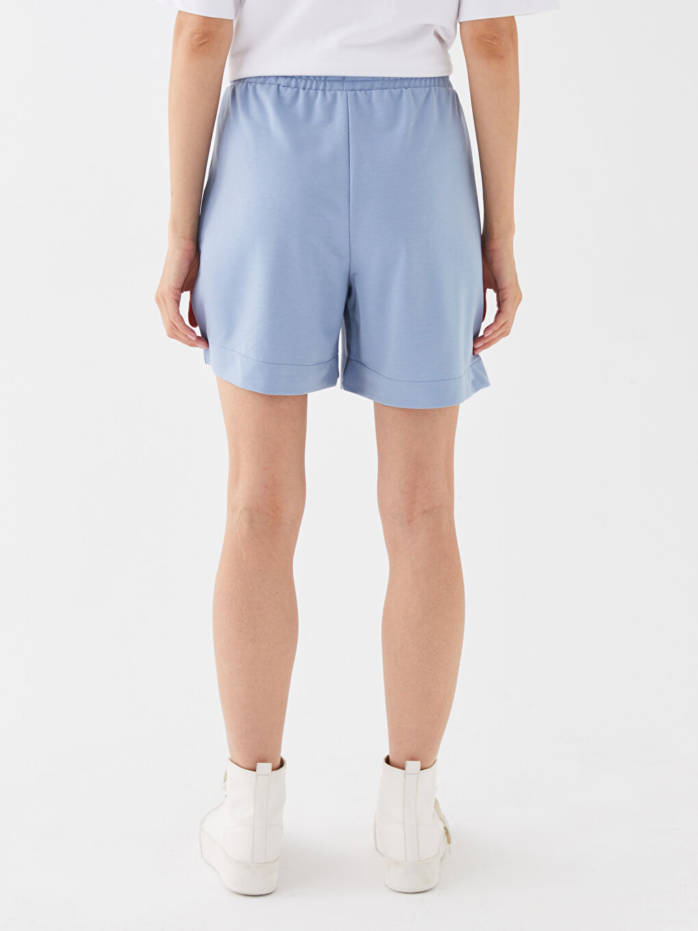Elastic Waist Comfortable Fit Women's Shorts -S3GM73Z8-QZA