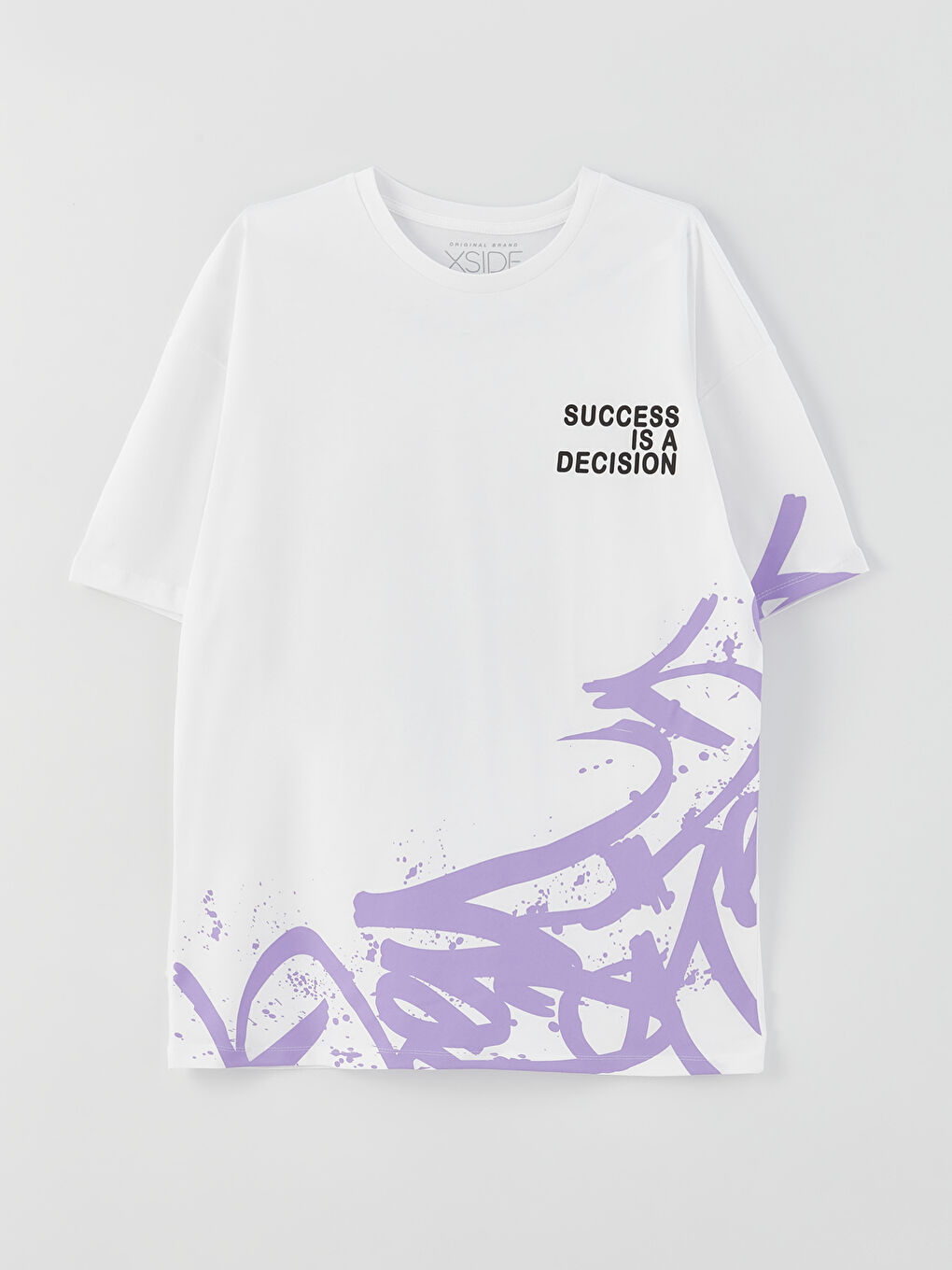 Crew Neck Short Sleeve Printed Combed Cotton Men's T-shirt-5