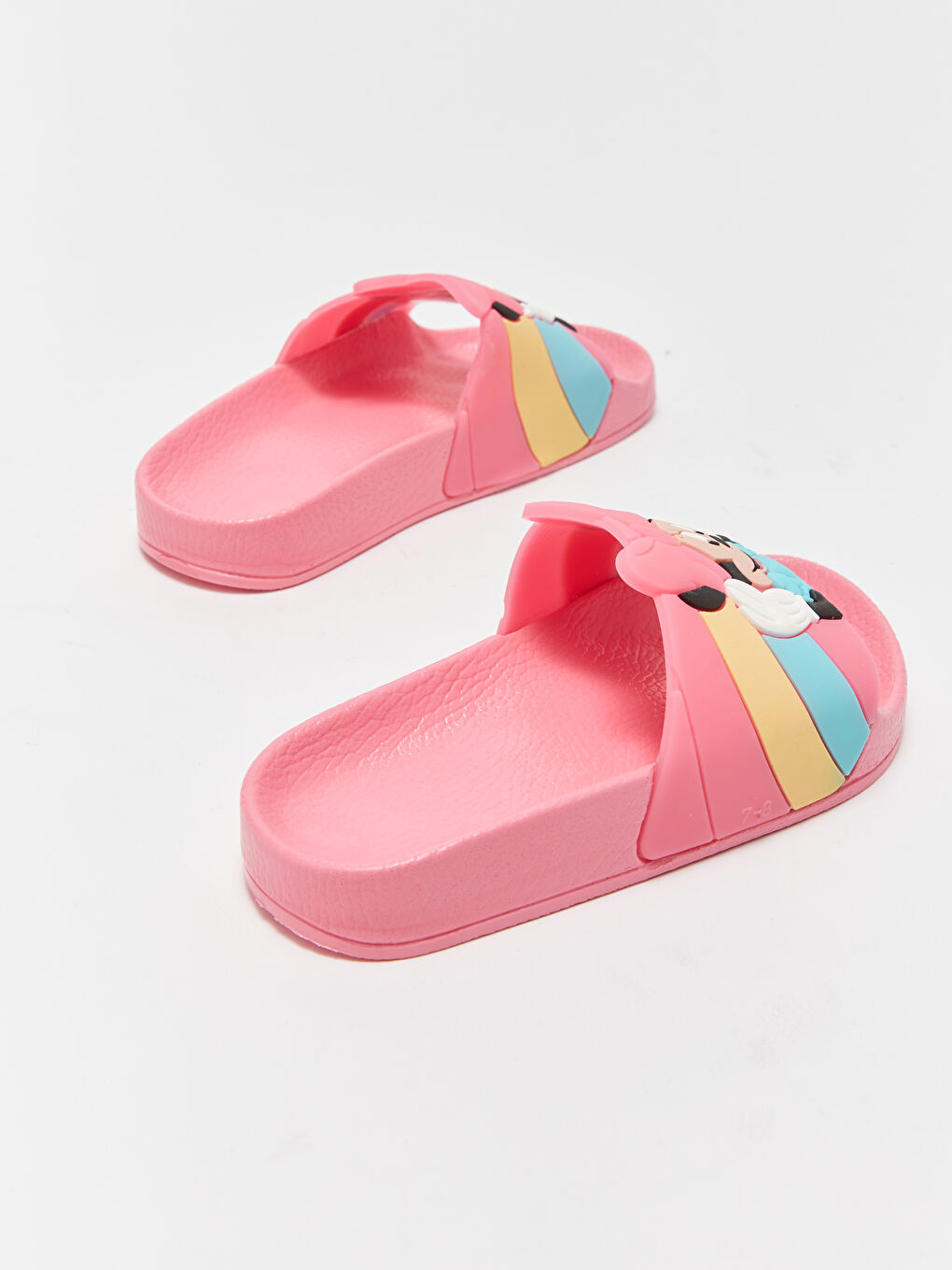 Pembe Minnie Mouse Baskılı Kız Çocuk Terlik-4