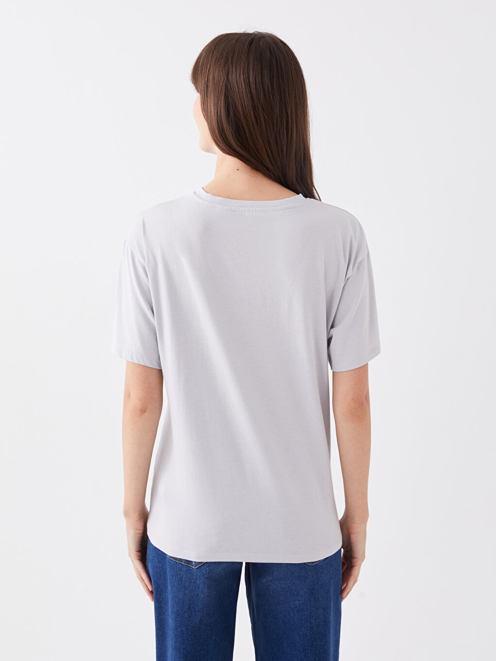 LCWAIKIKI Maternity Rundhalsausschnitt Tweety Bedrucktes Kurzarm Mutterschafts-T-Shirt -S3GN23Z8-G0Z
