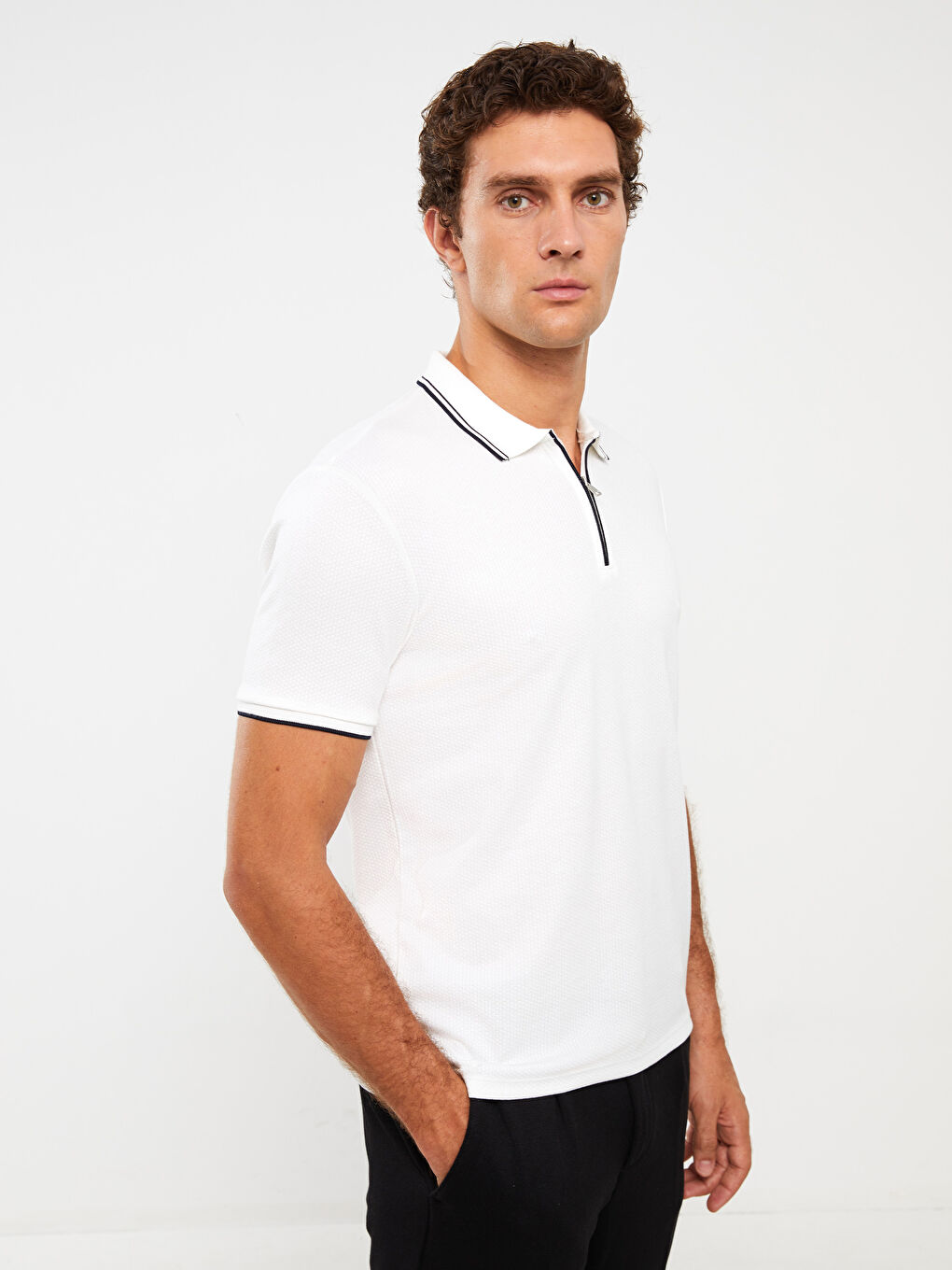 Tricou cu Guler Polo și Mânecă Scurtă pentru Bărbați