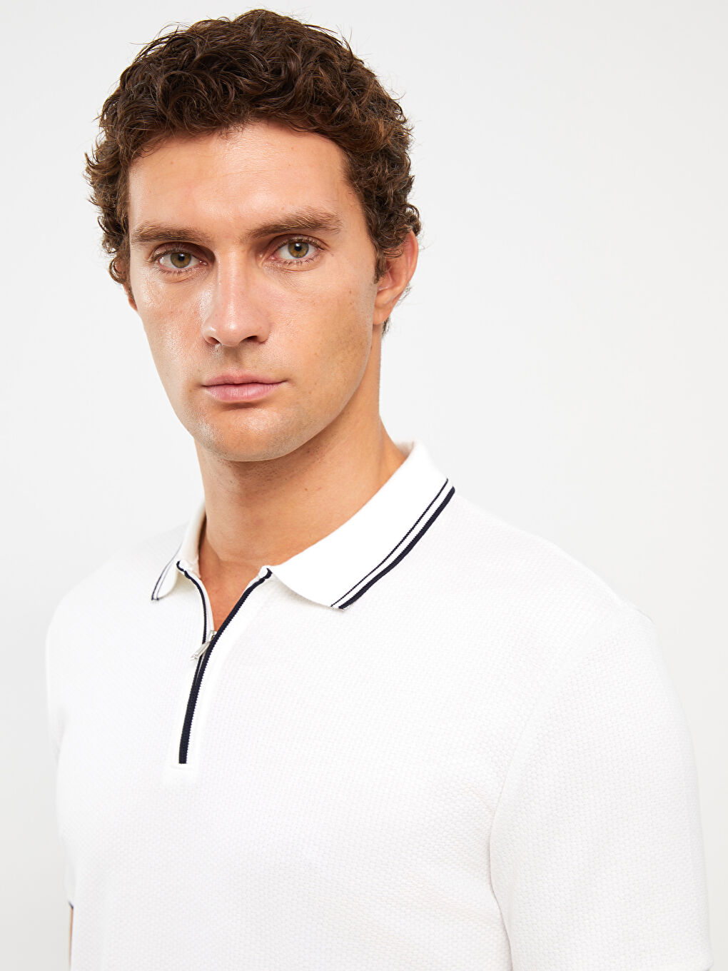 Tricou cu Guler Polo și Mânecă Scurtă pentru Bărbați-1