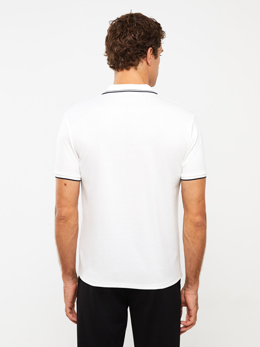 Tricou cu Guler Polo și Mânecă Scurtă pentru Bărbați-4