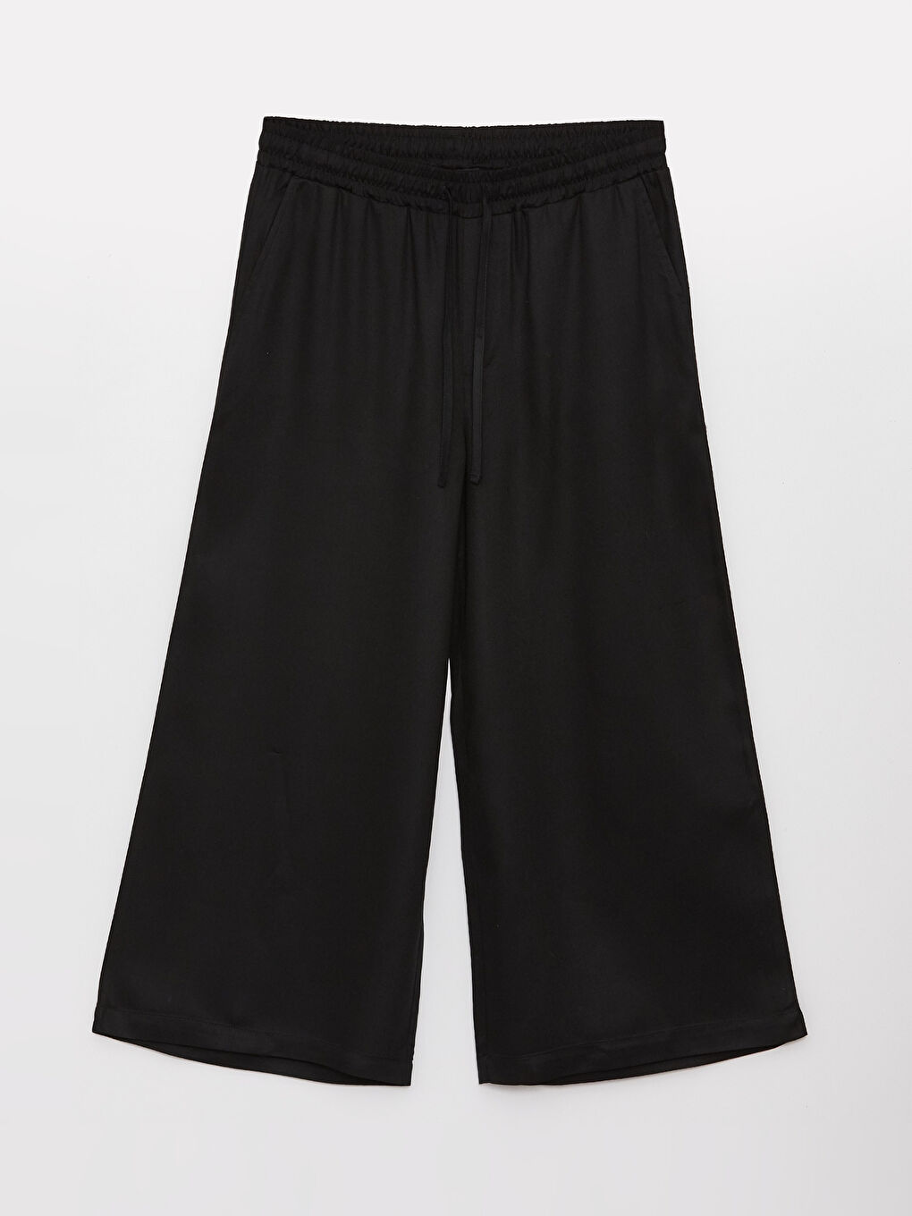 LCWAIKIKI Maternity Elastic Waist Plain Gabardine Maternity Capri -S3GN79Z8-CVL