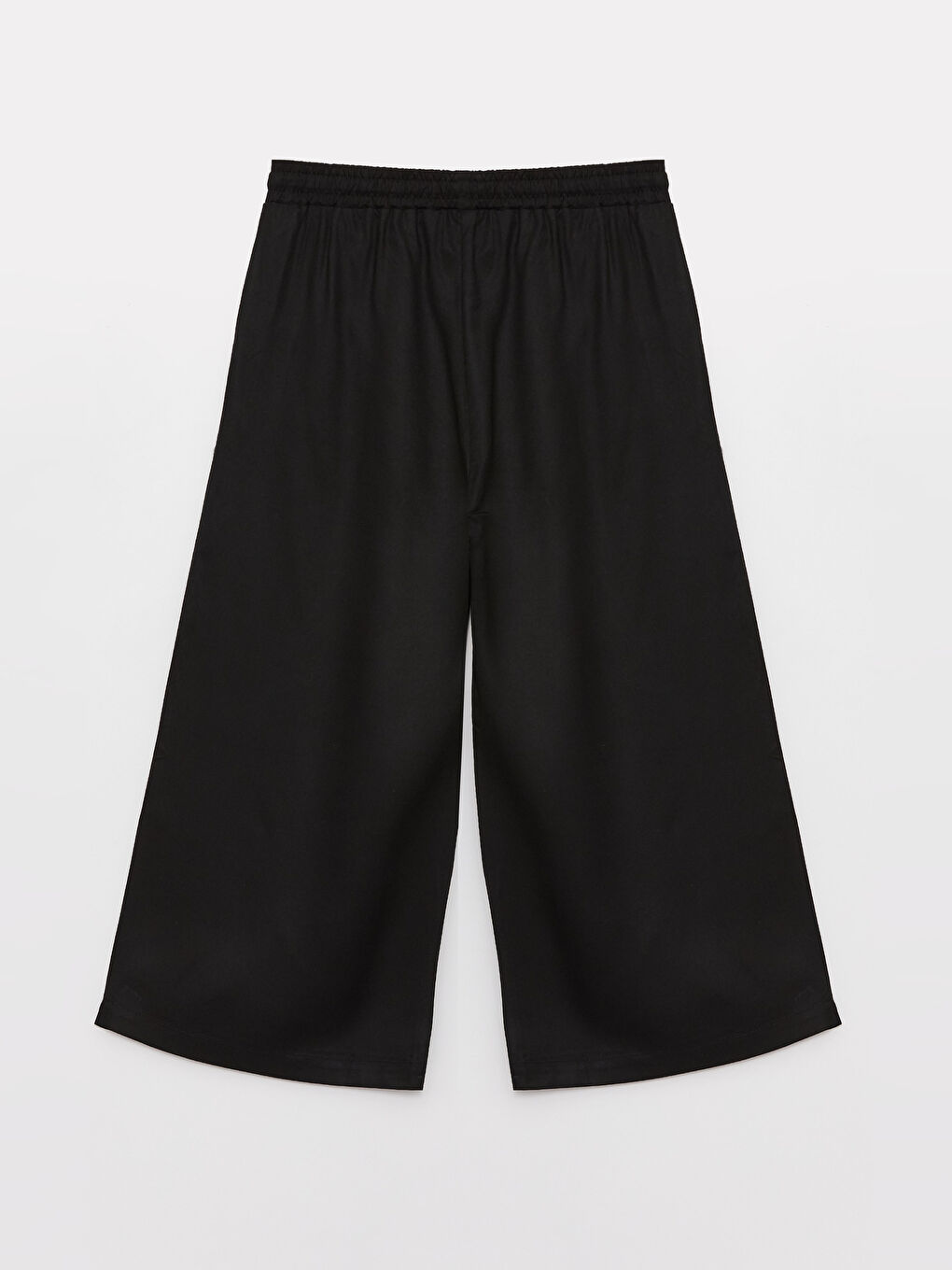 LCWAIKIKI Maternity Elastic Waist Plain Gabardine Maternity Capri -S3GN79Z8-CVL