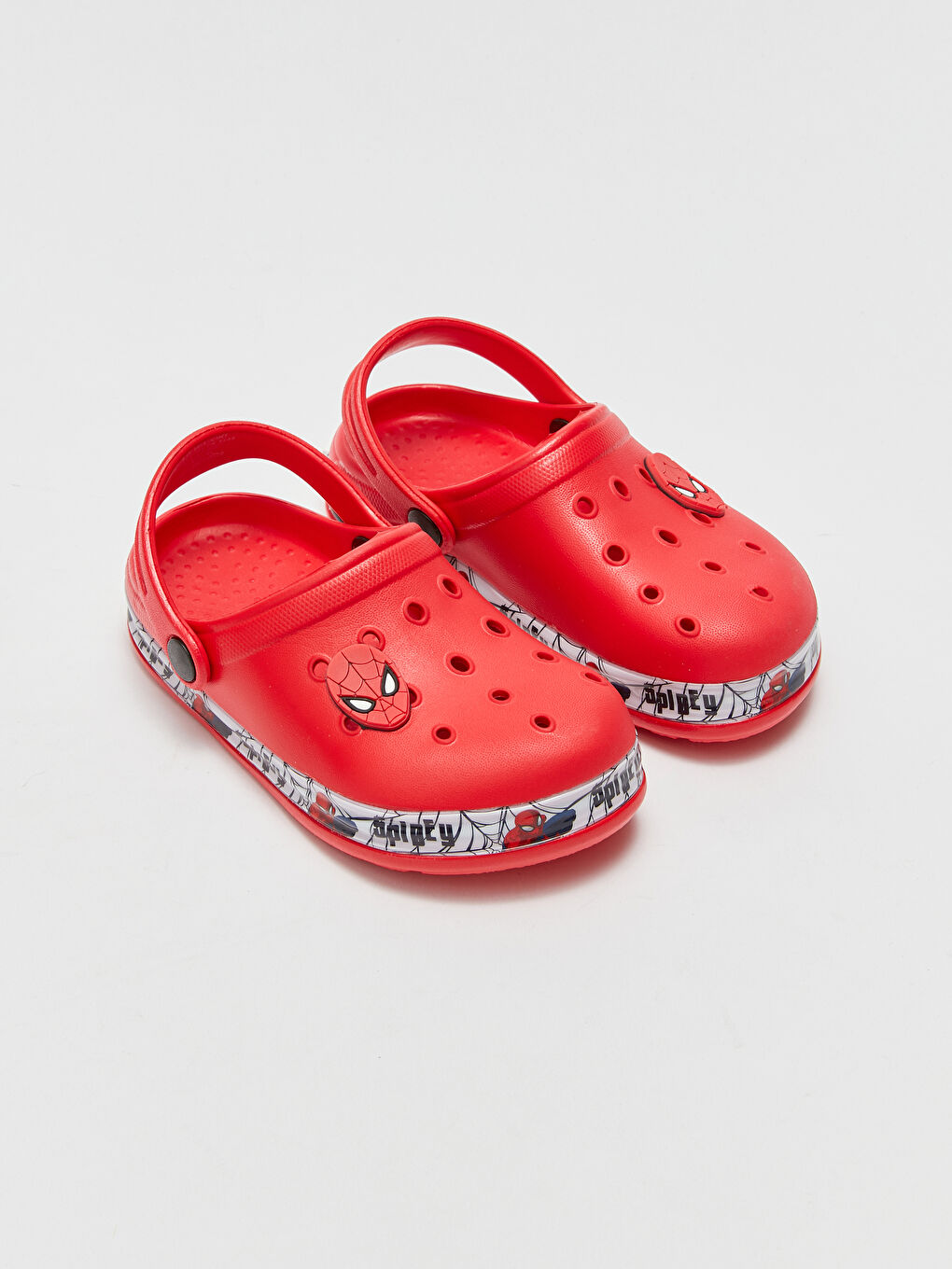 Kırmızı Spiderman Lisanslı Baskılı Işıklı Erkek Çocuk Sandalet-1