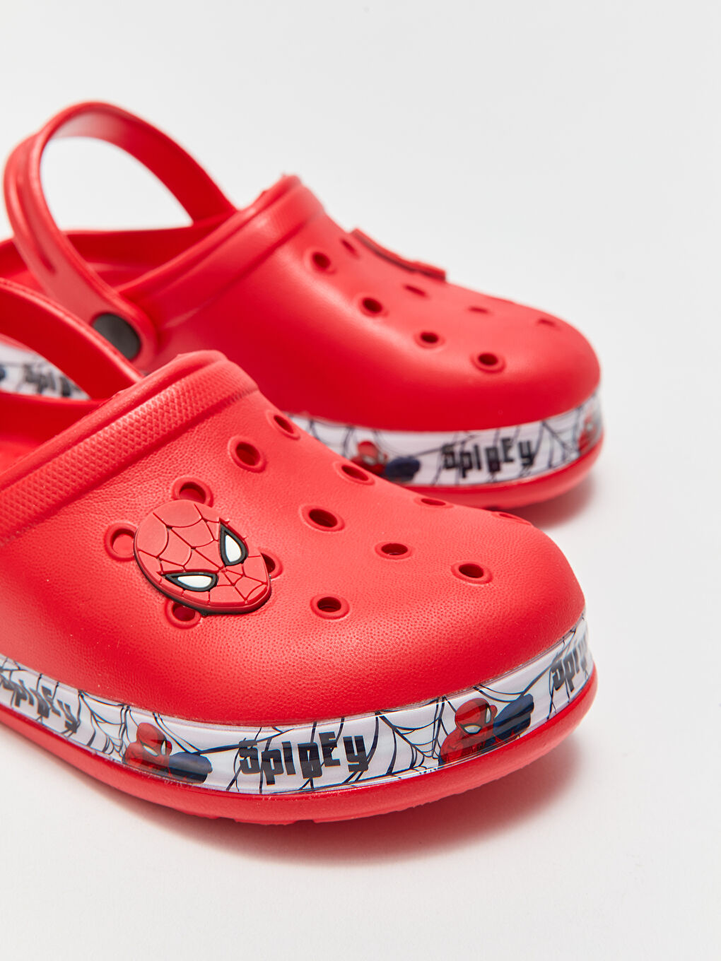 Kırmızı Spiderman Lisanslı Baskılı Işıklı Erkek Çocuk Sandalet-3