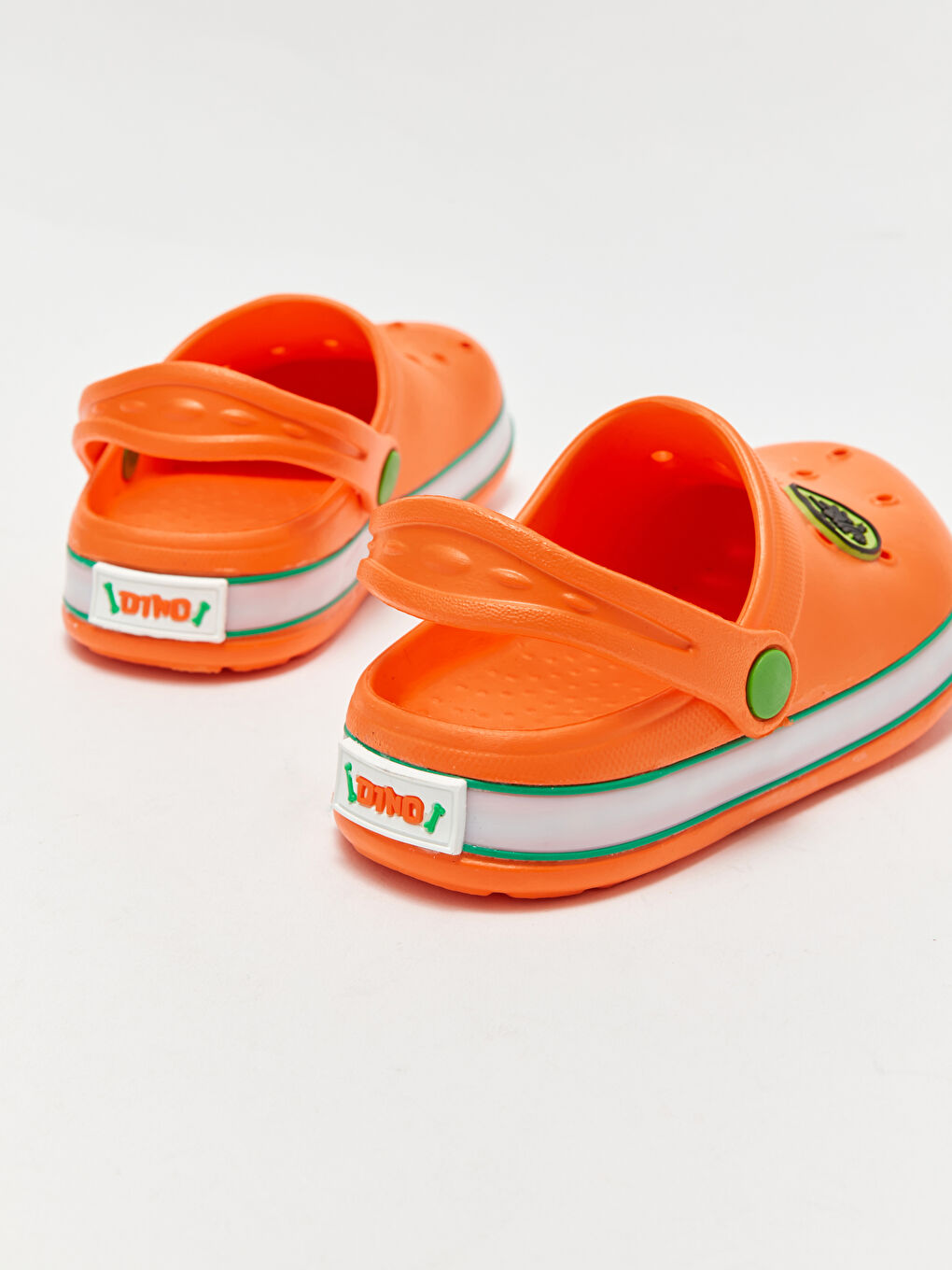 Turuncu Delik Detaylı Baskılı Işıklı Erkek Çocuk Sandalet-5