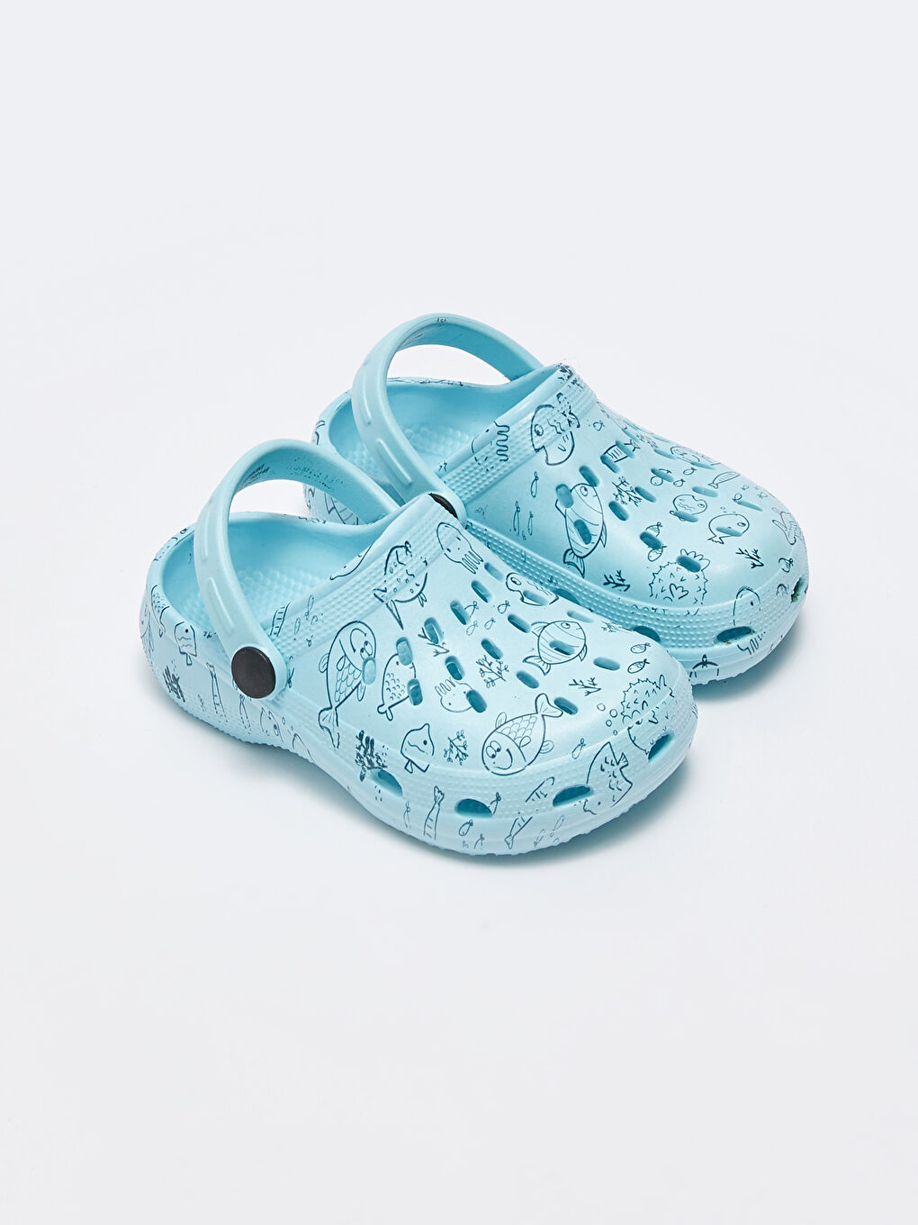 Turkuaz Baskılı Erkek Bebek Plaj Sandaleti