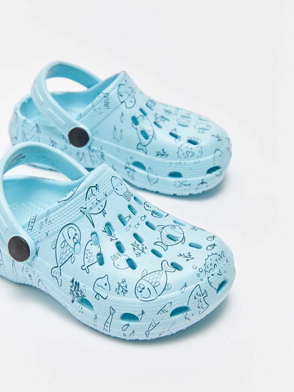 Turkuaz Baskılı Erkek Bebek Plaj Sandaleti-2